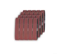 Oniissy Aluminium Alloy Sanding Block Holder with Hand Grip for Woodworking Crafts Leather Carving Manual Belt Sanders 150x25x35mm Ergonomic Design Red Black(20pcs Grit 320)
