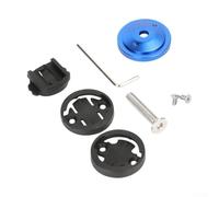 Oniissy Aluminum For Bike Stem Mount for, and Cycle Computers Compatible with For Edge 20/25/500/510/520/800/810/820/1000, Rider 20-40, CC Series Top(Blue)