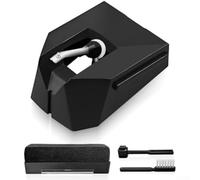 Oniissy AT-VMN95E Replacement Needle Stylus Compatible with for Audio-Technica AT-LP120X Turntable Record Player Aluminum Cantilever Vinyl Player Cartridge(black)
