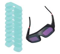 Oniissy Auto Darkening Welding-Goggles Solar Powered Protective Eyewear With Scratch Resistant Coating for Plasma Cutting Electric-Arc TIG MIG Welding