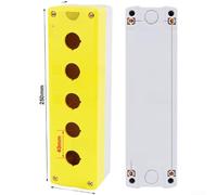 Oniissy Bellmei Waterproof Push Button Switch Control Box IP65 Industrial Enclosure with ABS+PC Material and Knockout Design for Alternative Energy Systems(2 Holes)