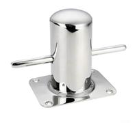 Oniissy Boat Bollard - Stainless Steel Boat - For Samson Post Cross Bollard Mooring Bit W/Base Plate - For Marine Yacht - Boat Folding Cleat 80Mm*90mm