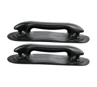 Oniissy Boat Handle for Inflatable Dinghy Canoe, PVC Handrail with Secure Grip, 25x10x4.5cm, Lightweight and Sturdy, For Easy to Install with Special Glue, Versatile(Black 2PCS)
