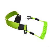 Oniissy Boat Kill Switch Lanyard for Ski For - Safety Tether with Neoprene Wrist Strap, Nylon Coiled Cord, and Carabiner For - Compatible with, For Mercury For -(B)(Green)