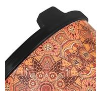Oniissy Bongo Drums with Underwater World Pattern, Compact and Lightweight Rubber ABS Construction for Music Practice and Education, Suitable for Beginners and School(Orange)