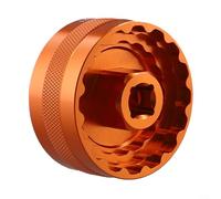 Oniissy Bottom Bracket Install Remover Tool for 44MM Compatible with BBR-60, -386, DUB16T and BB-9100 Models - Lightweight Aluminium Alloy Construction for(Orange)