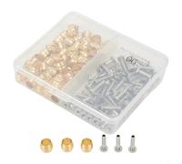 Oniissy Brake Hose Olive and Connecting Insert Set for BH90 BH59 Hydraulic Disc Brakes - 60 Pieces Brass Connector Kit(for BH90)