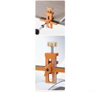 Oniissy Cabinet Door Installation Jig Positioning Tool for Woodworking, Aluminum Alloy Precision Drilling Guide for 7-40mm Doors, Quick Easy Setup Clamp System