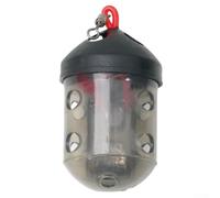 Oniissy Cap Swim Feeder for Maggots Groundbait Fishing Accessories Catfish Feeder Basket, Catfish Feeder Basket Easy Fill River Block End Feeder Match Anglers Tackle Black 30g 26 * 48mm(1pc)