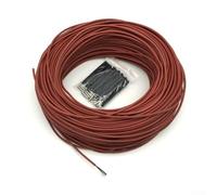 Oniissy Carbon Fiber Heating Wire Coil for Underfloor Heating 12K Heat Conductor Silicone Rubber Insulation 3000V High Voltage Test 200 Degrees Celsius Limit 25W/M Power 3MM Diameter(10m)
