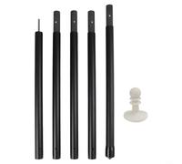 Oniissy Carbon Fiber Tarp Poles, Adjustable Canopy Support Rods for Tent Tarps and Awning, 1.7m-2.9m Multi-Section Telescopic Pole, Lightweight & Stiff Replacement(2.1m)