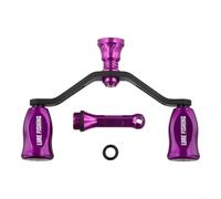 Oniissy Carbon Fibre Double Rocker Arm Handle with Balance Bar for Daiwa Fuego, Exceler, Caldia and ProrEX Reels - 29g Lightweight Replacement Part(Fluorescent green)