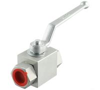 Oniissy Carbon Steel Hydraulic Ball Valve, 2 Way High Pressure Control, Manual Operation Thread Connection BSP-500 Bar MWP Water Oil Gas Compatible(G3/4)