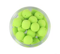 Oniissy Carp Fishing Ups Boilies Floating EVA Ball Flavor Mainline Baits Lures 20/40PCS,Smell Carp Fishing Bait Foam Up Soft Pellets Boilies(green 40PCS)