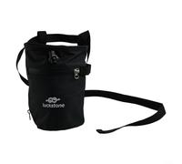 Oniissy Chalk Bag for Rock Climbing and Weightlifting with Anti-Leak Design, Waterproof Material, Fleece-Lined Interior, Adjustable Belt and Carabiner for Outdoor(Black)