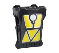 Oniissy Clip On Solar Light Outdoor, Motion Sensor Solar Light with 3 Modes, IP65 Waterproof, 1200mAh Battery, for Camping, Fences, Balconies, Tree Trunk (Yellow)