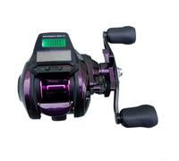 Oniissy Digital Fishing Baitcasting Reel with Backlit Display and Bite Alarm, 4+1 Stainless Steel Bearings, 7.2:1 Gear Ratio, Magnetic Brake System for Freshwater and(right hand)