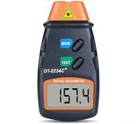 Oniissy Digital Tachometer, DT2234 C+Mini Non-Contact Speedometer, 5-99999 RPM, 0.1/1 RPM Resolution, LCD Display, Professional Use