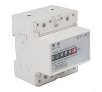 Oniissy Digital Wattmeter Power Energy Meter Din Rail Single Phase Electricity Counter 230V 5(100) A Voltage Current Monitoring With Pulse Output