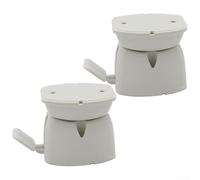 Oniissy Door Retainer Catch Caravan Catch, Retainer Holder Door Lever Door Stop Holder, for Caravan Campervans for MOTORHOME Trailer,For Campervans(2PC White)