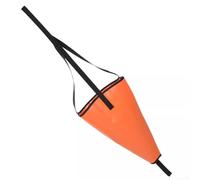 Oniissy Drift Sock Sea Anchor Drogue Buoy Ball for Kayaks, Canoes, Fishing Boats and Yachts with Heavy Duty PVC Material and Reinforced Webbing Strap in Orange Color(M)