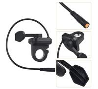Oniissy Electric For Bike Thumb Throttle for 01/02 Motor, 30cm Cable Length, ABS Material, Compatible with 108X Handlebar, Black(Right)