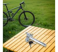 Oniissy Electric Seat Post with Lock, Flip and Internal External Locking Mechanism, Metal Anti-Theft For Bike Seat Tube for Secure Battery Protection, Compatible(A)