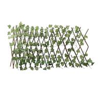 Oniissy Expandable Wooden Trellis Privacy Screen Fence with Artificial Ivy Leaves for Garden Patio Backyard Outdoor Indoor Decor Extension Panel Room Divider(Sweet potato)