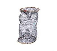 Oniissy Fishing Bait Trap for Crabs Lobsters and Shrimp, Foldable Crab Trap with Bait Bag and Steel Frame, Nylon Net Fishing Accessories for Outdoor Recreational Use(40cm)