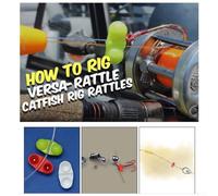 Oniissy Fishing Inline Rattle 10 Pcs For - ABS Terminal Tackle with 2mm Inner Diameter Hole for Loud Attraction, Compatible with Stripers & Other Species,(Orange)