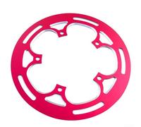 Oniissy For Bike Chainring Guard for BCD 130mm 50-54T Single Chainring Aluminum Alloy Protection Cover Red Black Silver Golden Cycling Component(Red)