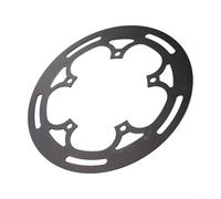 Oniissy For Bike Chainring Guard for BCD 130mm 50-54T Single Chainring Aluminum Alloy Protection Cover Red Black Silver Golden Cycling Component(Black)