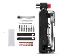 Oniissy For Bike Repair Tool Kit with Multi-Functional Internal Hexagon Set, Ratchet Wrench, Tire Jack and Storage Bag for Mountain For Bike Maintenance and Puncture Repair(with inflate nozzle)