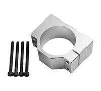 Oniissy for CNC Spindle Motor Bracket Clamp Aluminum Alloy Fixing Base for Electric Spindle Motors 40mm 45mm 52mm 65mm 80mm Inner Diameter Metal Mount Holder Silver(65mm)