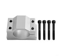 Oniissy for CNC Spindle Motor Bracket Clamp Aluminum Alloy Fixing Base for Electric Spindle Motors 40mm 45mm 52mm 65mm 80mm Inner Diameter Metal Mount Holder Silver(40mm)