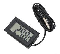 Oniissy for MINI Digital Thermometer With LCD Display, Waterproof Sensor Probe, -50°C To +110°C Range 1M-5m Cable For Aquarium, Terrarium, Kitchen Or Garden(1 meters)