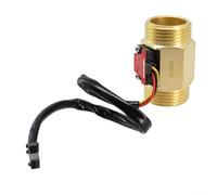 Oniissy G1 Brass Hall Effect Water Flow Sensor Switch Meter Counter DC3.5-24V, 2-50L/Min Industrial Liquid Flow Meter with Stainless Steel Shaft, Waterproof Design for(Flow Meter)