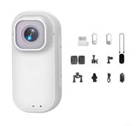 Oniissy Handheld 4K Action Camera With Magnetic Attachment And WiFi Export For Sharing Live Clips Across Platforms While On The Move(White)