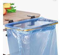 Oniissy Hanging Trash Bag Holder, Metal Garbage Bag Hanging Rack Wall Mounted Rubbish Bag Hanger For Kitchen Cupboard Cabinets Waste Bag Holder Shelf