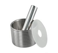 Oniissy Heavy Duty Stainless Steel For Mortar and Pestle Set with Garlic Press - 304 Grinder for Pills, Herbs and Spices Crushing in Kitchen or Medicine Cabinet