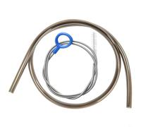 Oniissy High Flow Replacement Tube with Cleaning Brush for Hydration Reservoirs Compatible with All Major Brands 98 cm Length PVC+Stainless Steel+PP(Brown)
