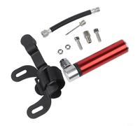 Oniissy High-Pressure Mini For Bike for Mountain For Bike, Basketball and Balloons, 120 PSI / 8 Bar, For CNC Aluminum Alloy, Portable with 360° Rotating Body and(H10 red)