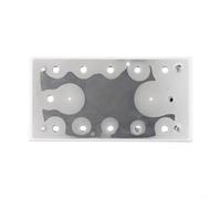 Oniissy High-Strength MPE Plastic Sanding Pad with 10 Suction Holes for Dust Extraction, 225x115mm Square Grinding Disc Compatible with Sanders