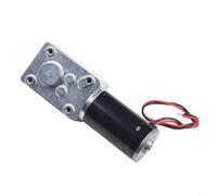 Oniissy High Torque DC Worm Gear Reduction Motor 12V 24V, Reversible Brushed Electric Gearbox Motor with Metal Gears for Automation Equipment, Robotics, RC Cars,(12V27RPM)