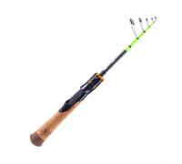 Oniissy Horse Mouth Fishing Rod with Telescopic Design and UL/F Action for Trout and Bass Fishing, Made of Carbon Fiber with For Fuji O For Ring Guide(1.68M straight handle)