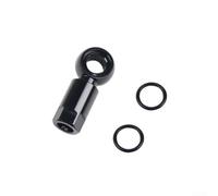 Oniissy Hydraulic Brake Olive Kit for, For XT, and BH90 For - Aluminium Alloy Brake Hose Connector with Sealing Rings, 30mm Length, Compatible with Components(Black)