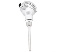 Oniissy Industrial PT100 Temperature Sensor Probe With RTD-Terminal Head 1/2 Inch NPT Thread Stainless Steel Temperature Detection Probe 8mm Diameter(100mm)
