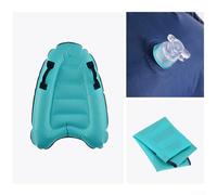 Oniissy Kids Inflatable Bodyboard with Handles for Swimming Practice and Water Sports, 72x52x15cm Lightweight Polyester Oxford Fabric PVC Construction, Blue/Red Color(Blue)