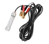 Oniissy LED Fishing Light 12V 10W for Night Fishing, Waterproof Bait Lamp with Green LED, IP68 Rated Submersible Fish Decoy Light for Deep Water, Aluminum PC