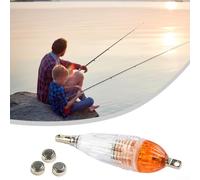 Oniissy LED Underwater Fishing Light for Deep Sea Squid For - Red/Blue/Green/White/Colorful Waterproof Lure Device with Battery, 6cm Fast Sinking Fish Attractor(Color)